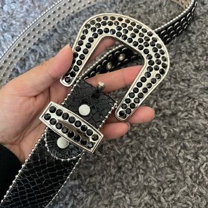 DNA Rhinestone Belt Men. XS.